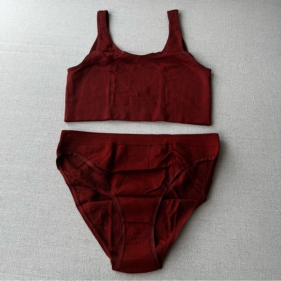 OUT FROM UNDER Orange Markie Seamless Ribbed Set - Picture 5 of 10